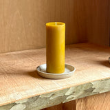 Pillar Candle/Ceramic Plate Set