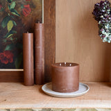 3-Wick Stump Candles