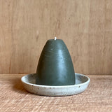Bell Candle/Candle Plate Set