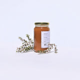 Premium MGO263+ Manuka Honey Mono-Floral. 13cm high, 7cm wide, weighs 500g.
