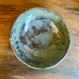 Blue/Brown Candle Holders & Amber Candles