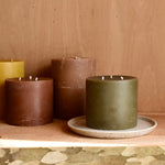 3-Wick Stump Candles