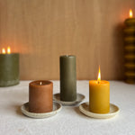 Small Ceramic Candle Plate