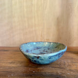 Blue/Brown Candle Holders & Amber Candles