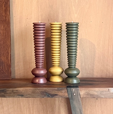 Ridged Vase Candle
